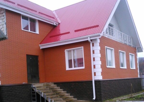 Фасадная панель Кирпич клинкерный Красный (Альта-Профиль) фото 4